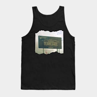 Picture of a Tennessee sign photography Welcome to TN Tank Top